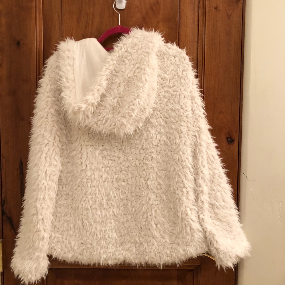 Love Stitch Faux Fur Jacket